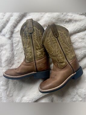 CODY JAMES Kids Brown Western Pull-On Boots size 10